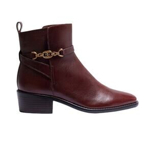 NWOT Sam Edelman Brawley Ankle Boots Deep Pecan Leather – 8.5M